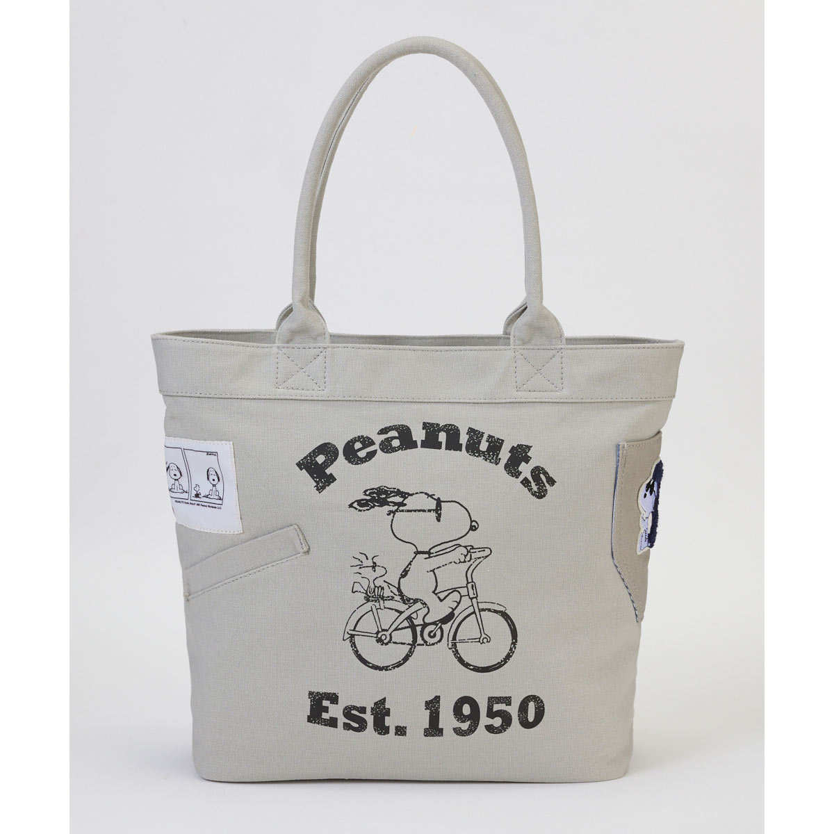 ニッセン スヌーピー ヴィンテージデザインラージトートバッグ A4対応