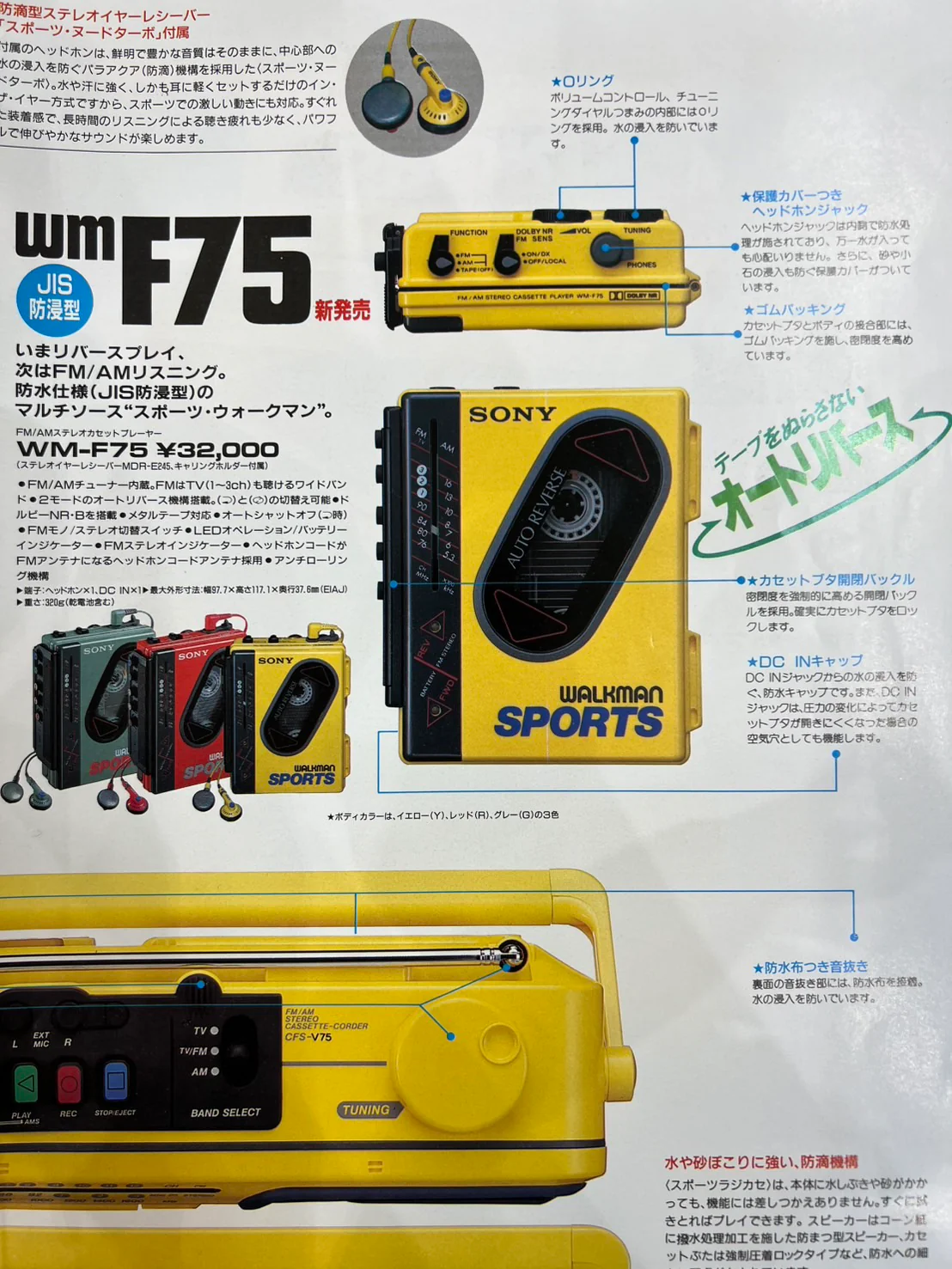 Sony WM-F75 ▷ Walkman.land