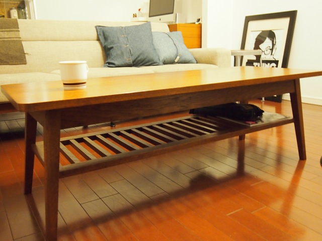 DH TEA TABLE WITH SHELF L ダークブラウン DH TEA TABLE WITH SHELF