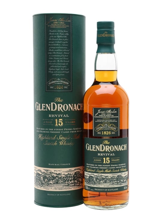 Glendronach 15 Year Old Revival - Sherry Cask Scotch Whisky : The