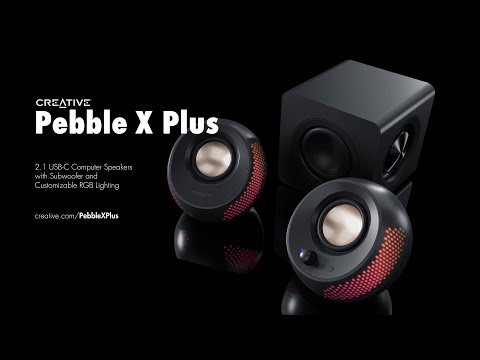 Creative Pebble X Plus 2.1 USB-C Computer Speakers with Subwoofer
