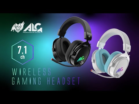 ゲーミングヘッドセット ホワイト ALG-GMWHS7WH [ワイヤレス