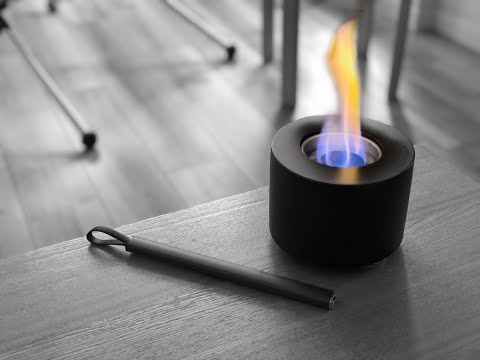 卓上ファイヤーピット ポータブル ブラック18奥行きx35幅x14.5高さcm