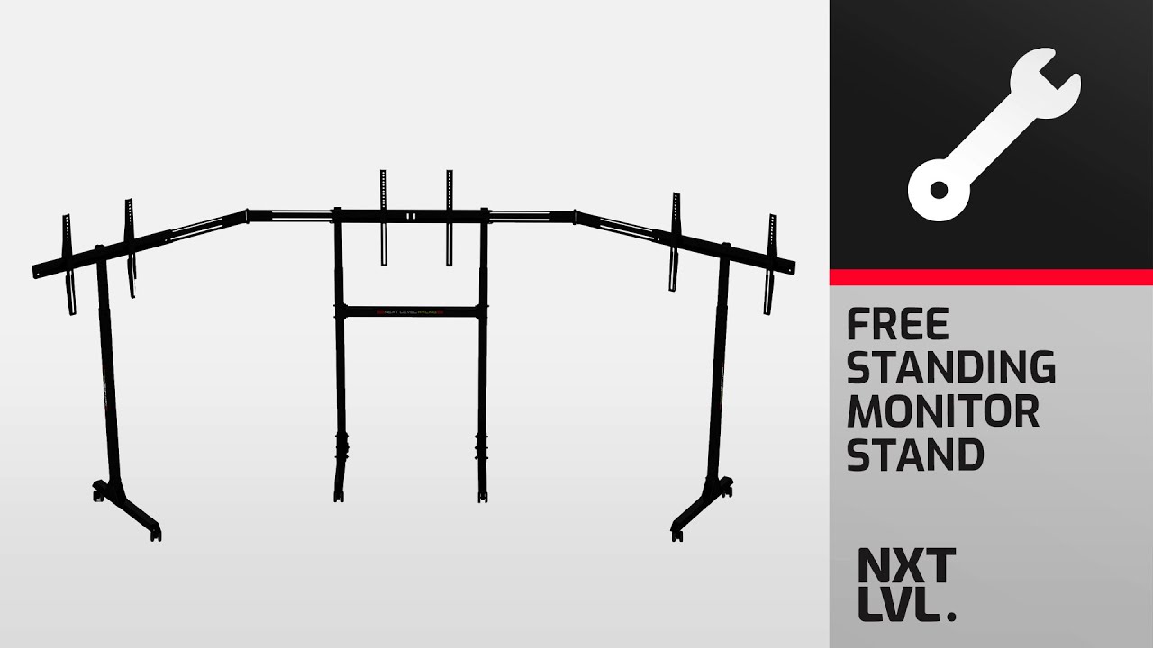 Next Level Racing Free Standing Triple Monitor Stand | Next Level