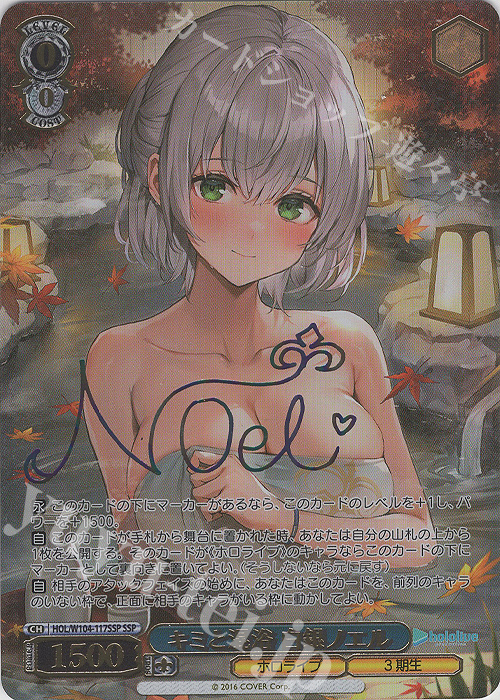 PSA10】キミと混浴 白銀ノエル SSP ホロライブ サイン 2025年最新