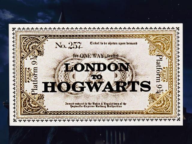 ハリーポッターHarryPotter ホグワーツ特急チケットメモ - BANDIT