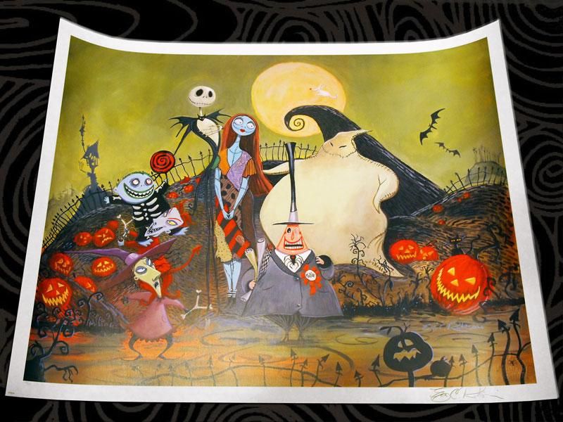 ナイトメアビフォアクリスマス ホーンテッドマンション 特大ポスター