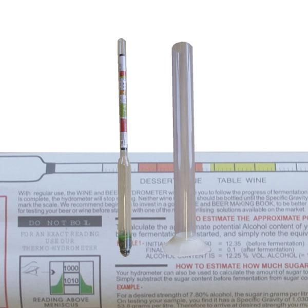 比重計（ビール・ワイン） - 手作りビールキット、ビールサーバーの