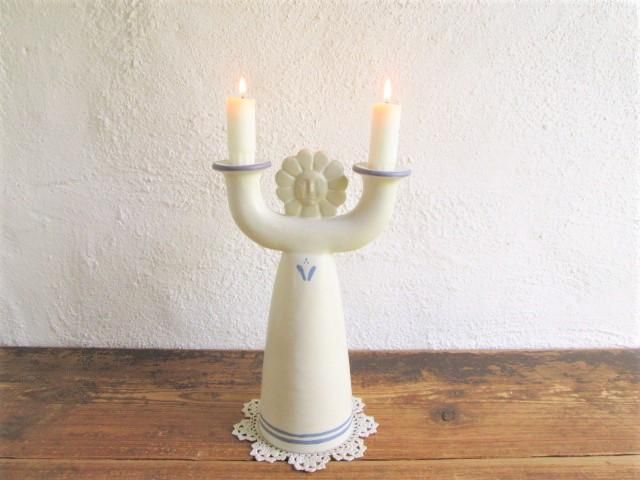 Lisa Larson リサラーソン キャンドルスタンド 花 36265