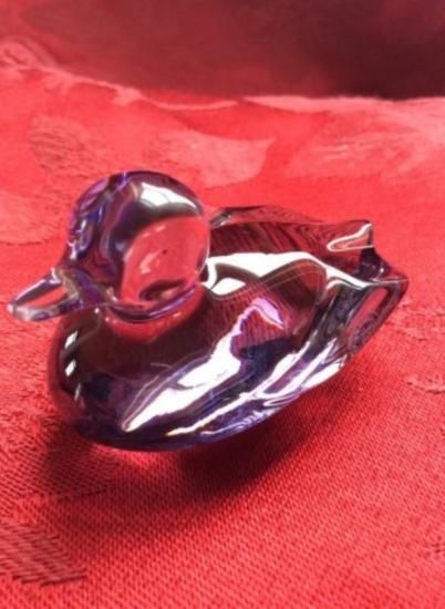 バカラ】動物 カモ 置物 インテリア☆美品☆金運2 バカラ 干支」の人気