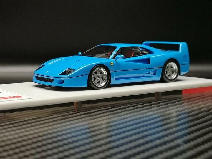 1/43 SCM MODEL FERRARI F40 Blue Chiaro - 【MR BBR MakeUp LOOKSMART