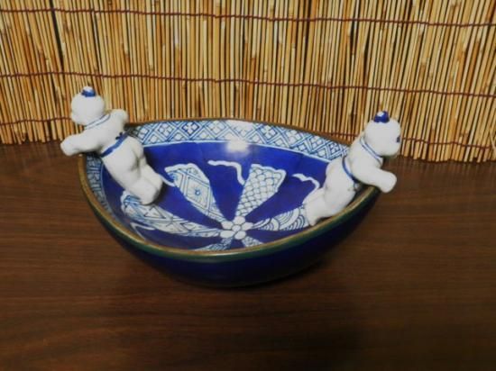 五良大甫 吴祥瑞造 二閑人鉢 - 「宝の森」昭和レトロ雑貨、フィギュア