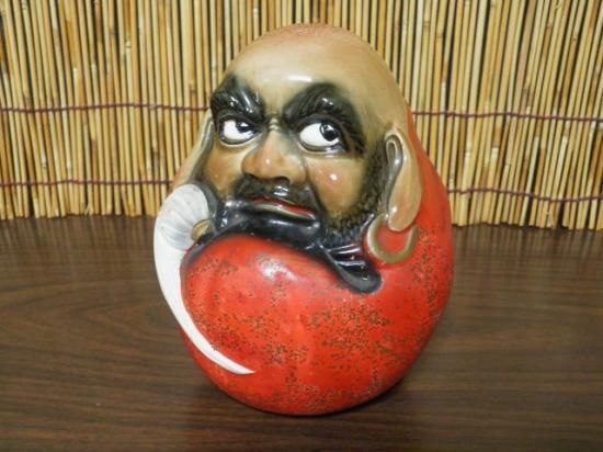 陶器製 宗印 達磨大師 貯金箱 - 「宝の森」昭和レトロ雑貨、フィギュア