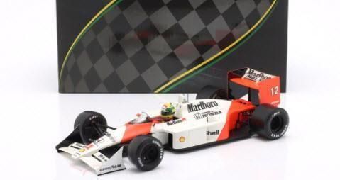 kuusプロフィ重要 1/18 マクラーレン MP4/8 A.セナ 国旗 CKモデル
