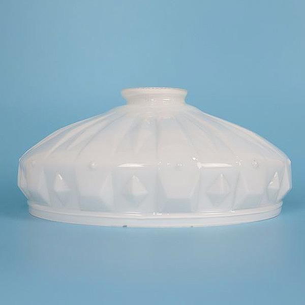 大正・昭和 電笠 電傘 ランプシェード 乳白 照明 レトロガラス 和電笠