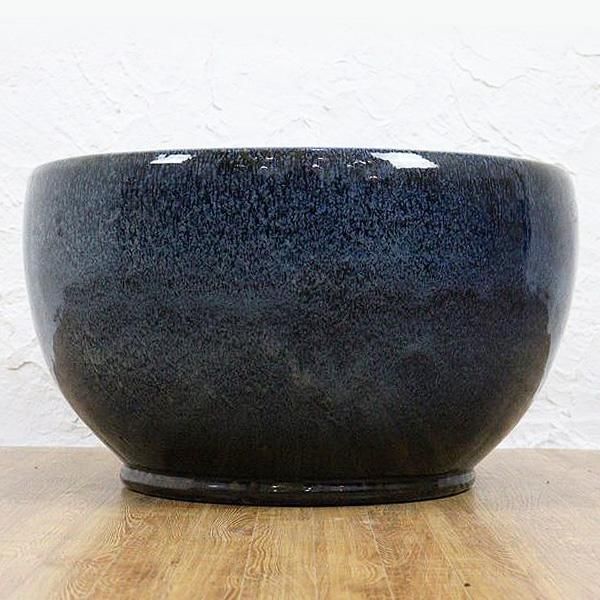 火鉢 古民具 海鼠釉 大火鉢 直径57cm 高さ33cm