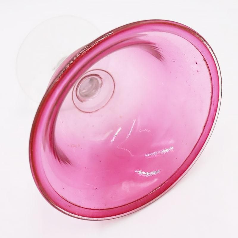 大正ガラス 吹きガラス コンポート 直径15cm 高さ14cm