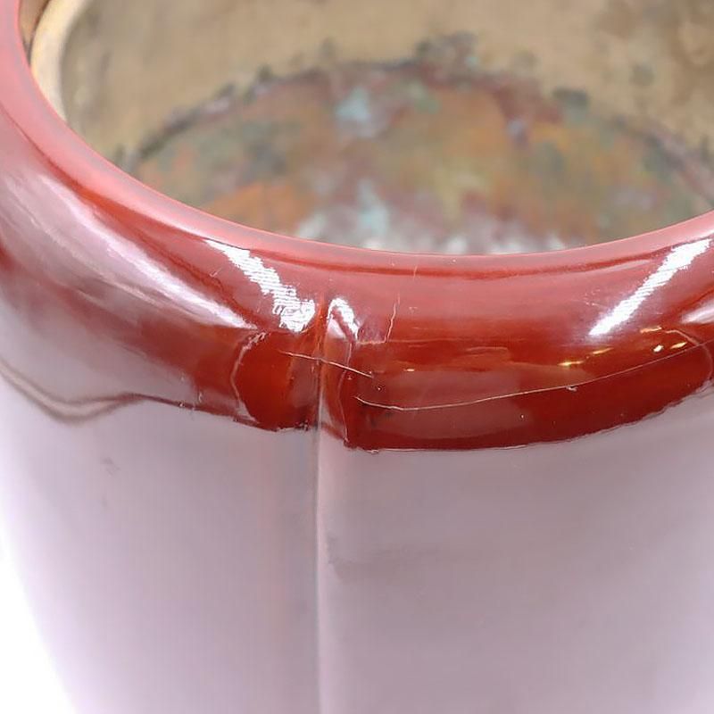 漆塗り 手焙り 火鉢 大正昭和初期 直径24.5cm