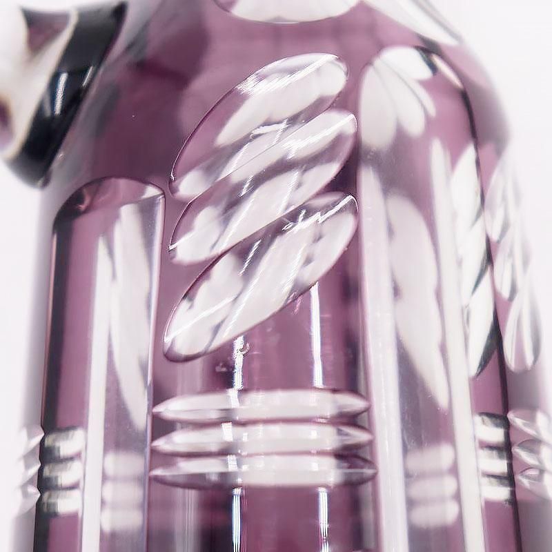 切子リキュールボトル 大正ロマンの紫ガラスアンティーク