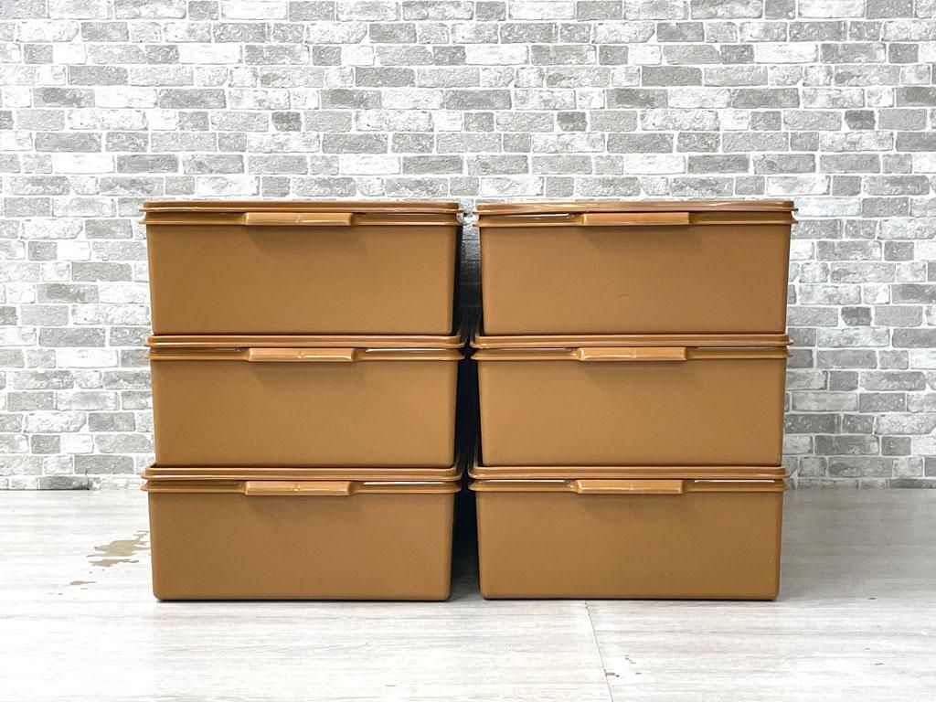 タッパーウエア ロングスーパーケース フタ付き 衣装ケース