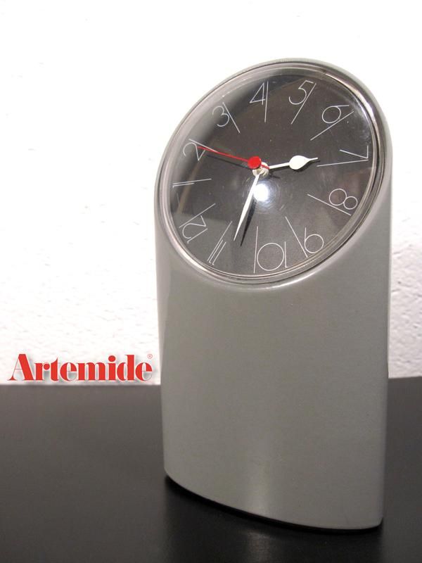 希少］Artemide Tantaloタンタロ置時計 アナログMOMA BK 希少