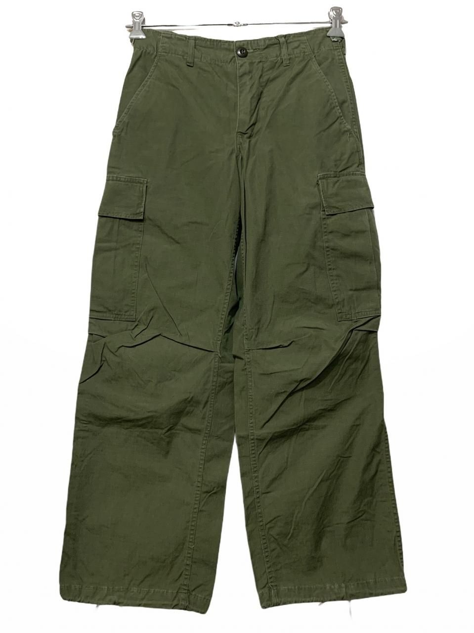 69年製 US ARMY Jungle Fatigue Pants 4th オリーブ XS-SHORT 60s 米軍