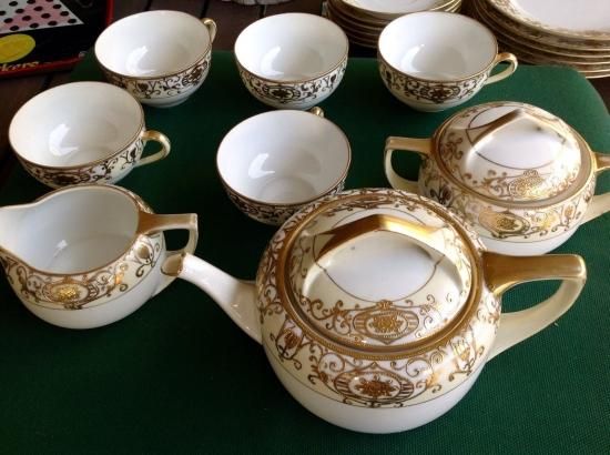 オールドノリタケ アールデコ 金彩紋様 ティーセット 20点 モリムラ
