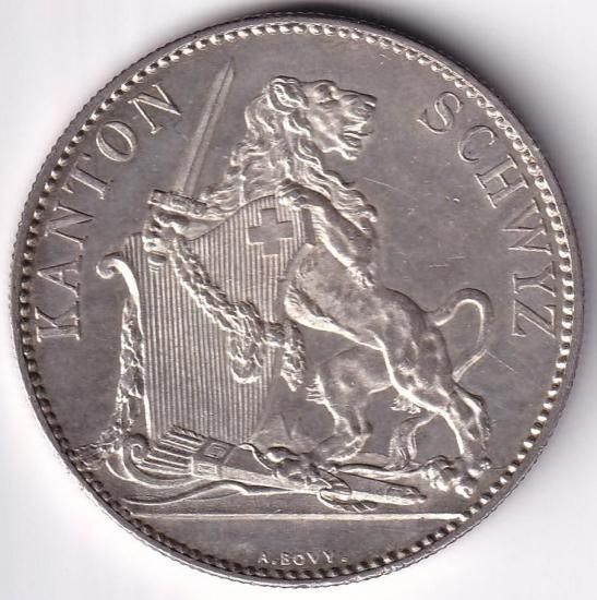 ほたる 1861年スイス射撃祭銀貨【AU58】 1861年スイス射撃祭銀貨【AU58