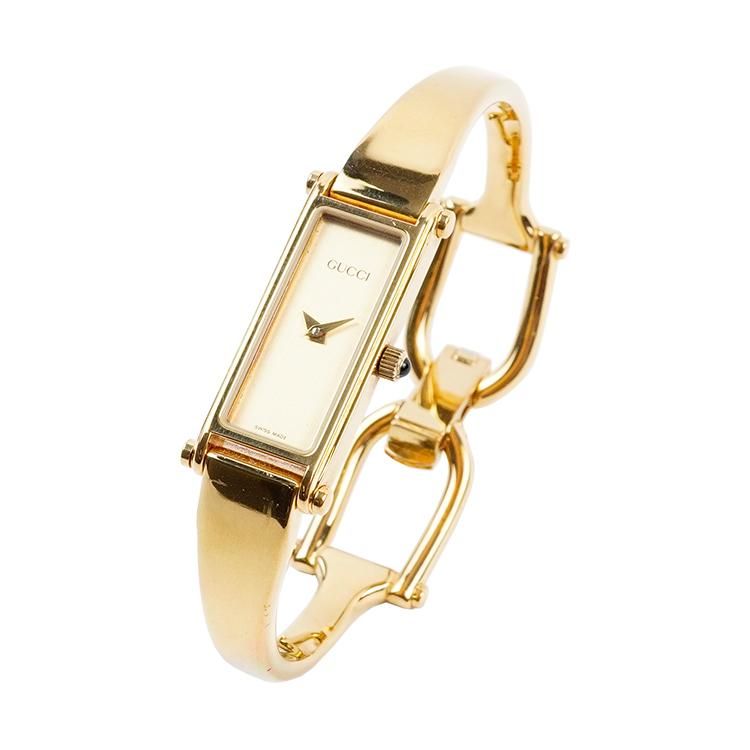 GUCCI グッチ時計 レディース ゴールド バングル 1500