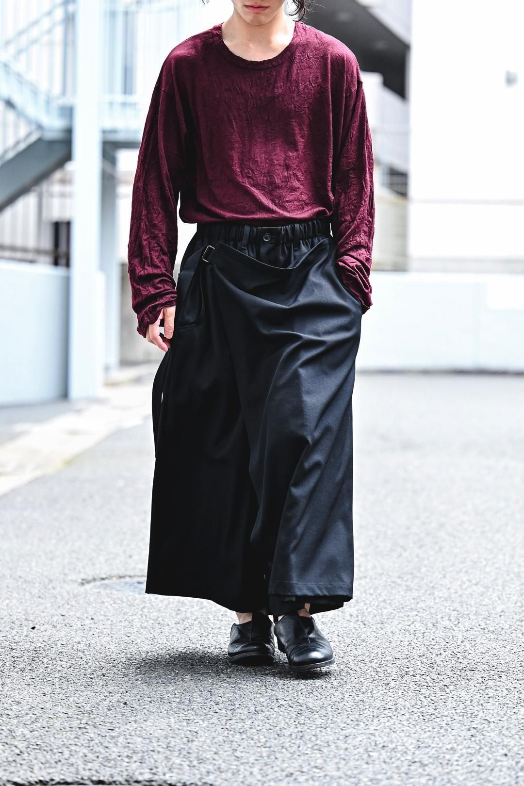 yohji yamamoto POUR HOMME ウールギャバラップパンツ Yohji Yamamoto