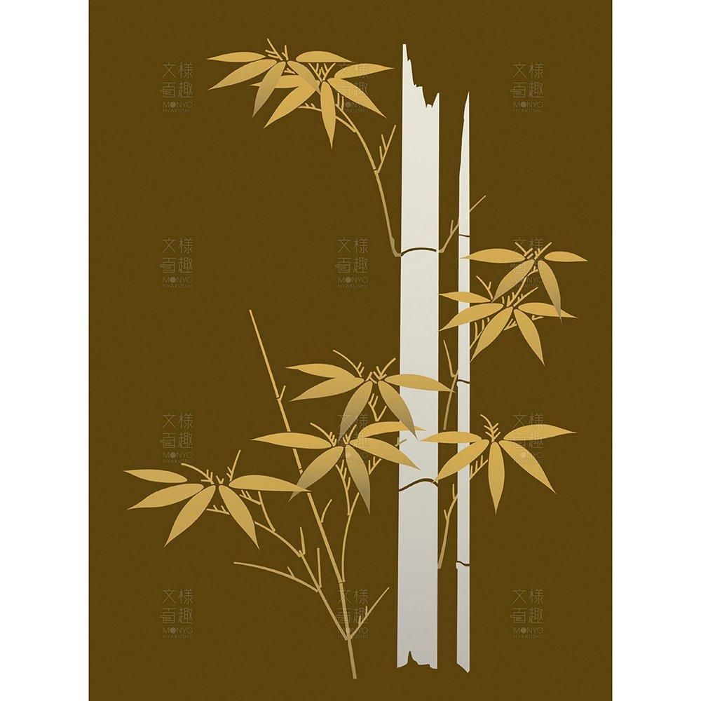 蒔絵硯箱の竹笹文 - 伝統文様のデザイン素材なら【文様百趣ONLINE SHOP】