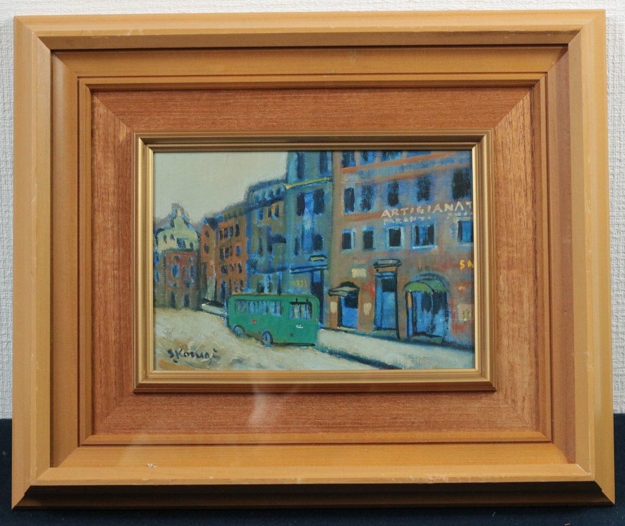 限定□直筆サイン入り□長谷謙三□風景画 水彩画リトグラフバラ馬車