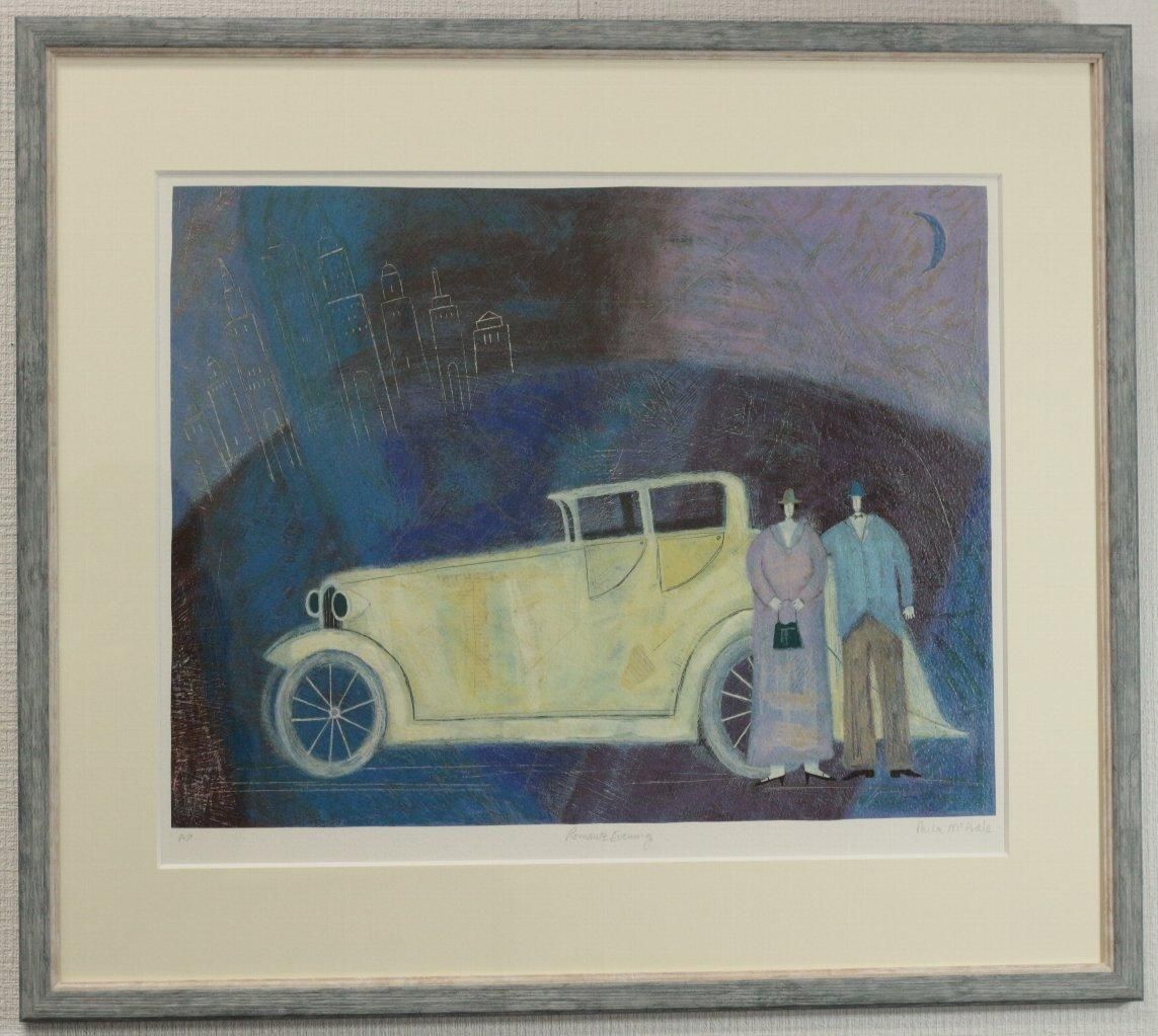 シルクスクリーン版画 ポーラマッカードル 「ロマンチックな夜」 商品