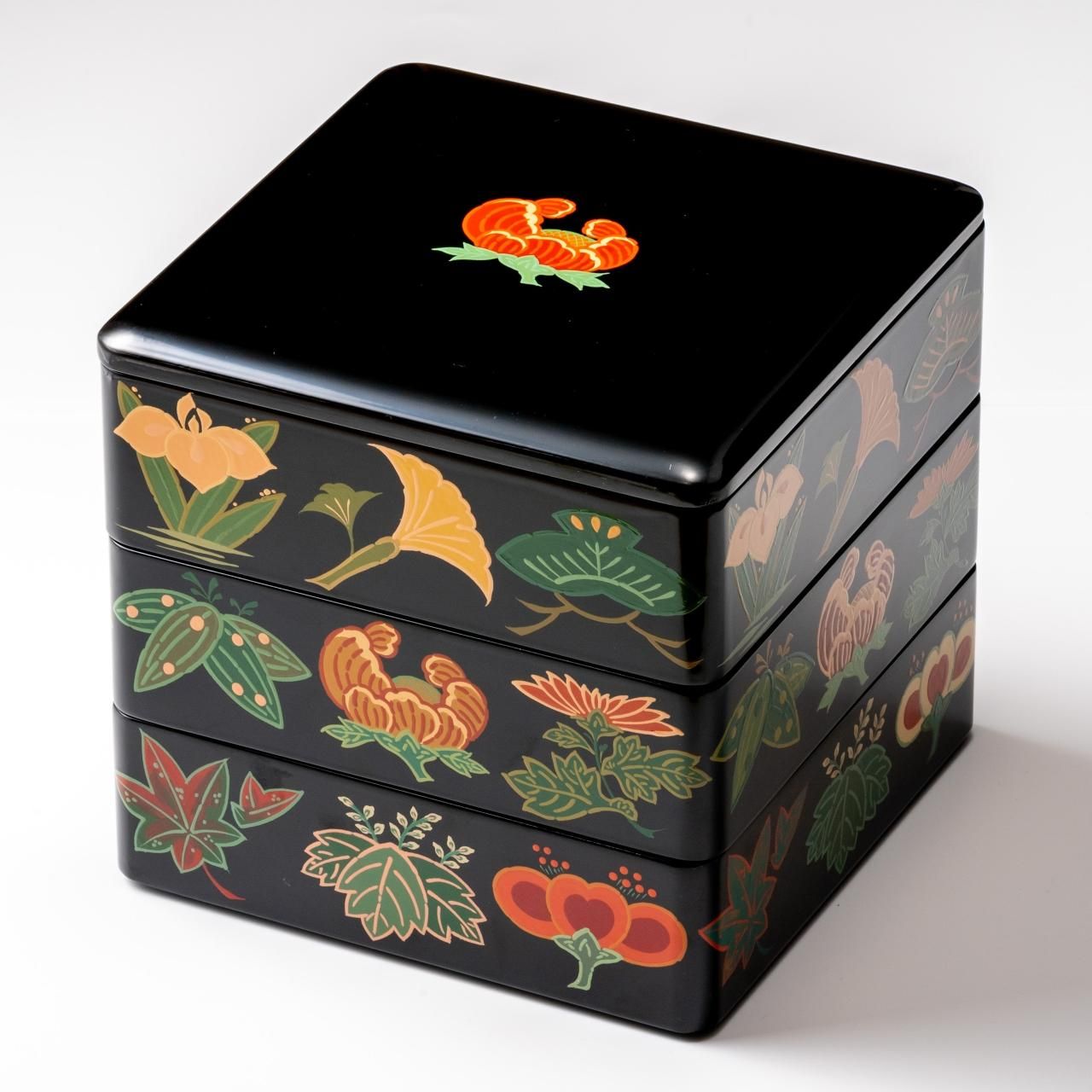 アンティーク品(昭和12年)5段 若狭塗りお重＆木箱のset 【公式通販】