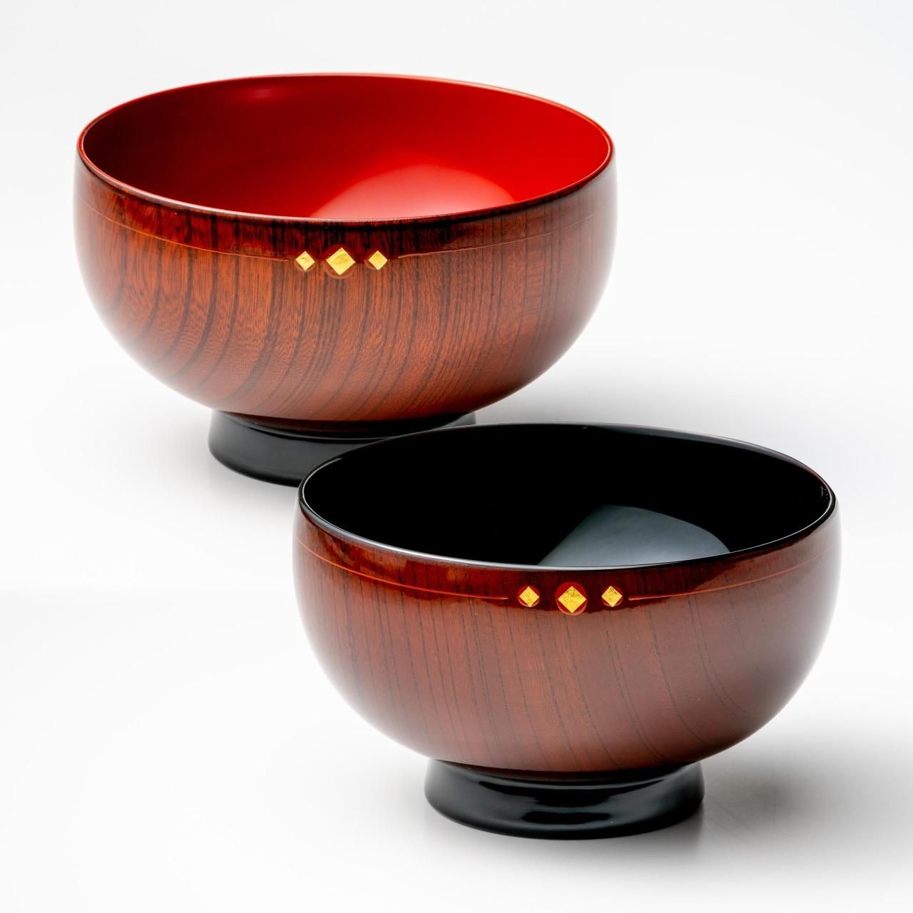 夫婦汁椀 木地呂 - 秀衡塗工房 丸三漆器 オンラインストア