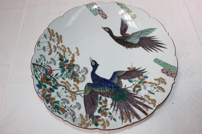 九谷焼上出喜山作飾皿 【公式通販】