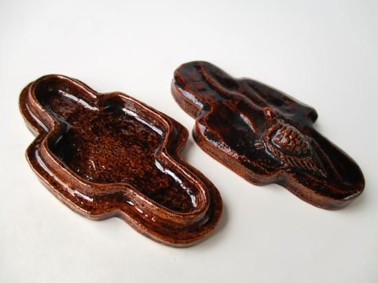 ⭐️茶道具 香合 布袋香合 五代 大樋 造 共箱 S75K ⭐️茶道具 香合