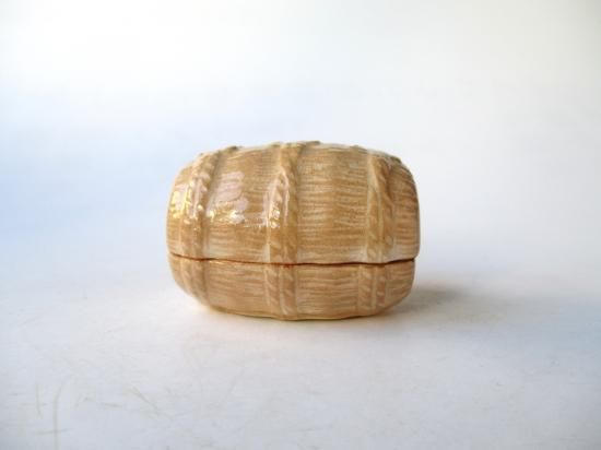 萩焼 俵香合 (共箱)十二代 田原陶兵衛 - 茶道具販売 栗林園