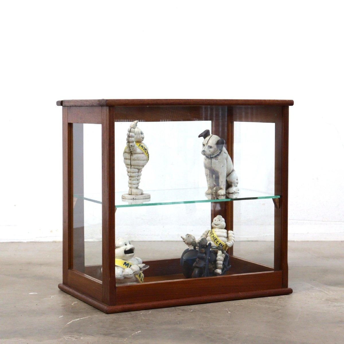 ガラスショーケース アンティーク 飾り棚卓上 ガラスケース 店舗什器