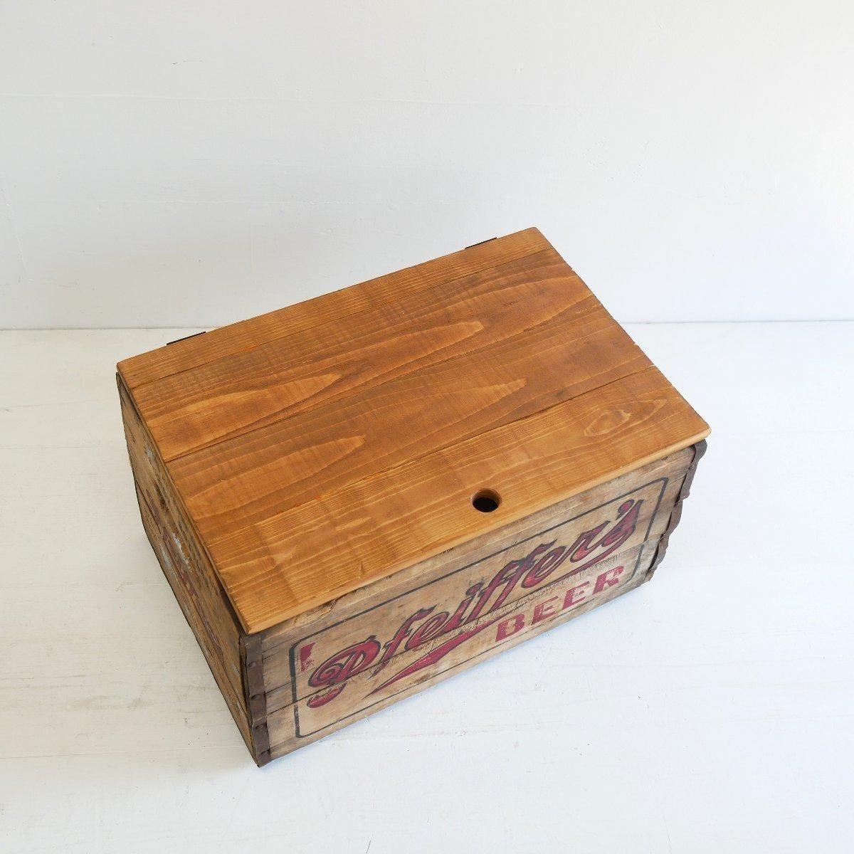 ヴィンテージ 蓋付き木箱 運搬箱 -通販-ローズボールアンティークス