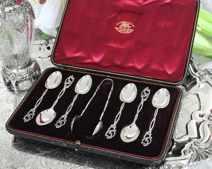 ANTICO】 ケーキサーバー / クリーム / シュガースプーン【純銀