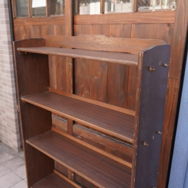 1011 ケンドン式 収納棚 飾り棚 ケース 古家具 古道具 レトロ