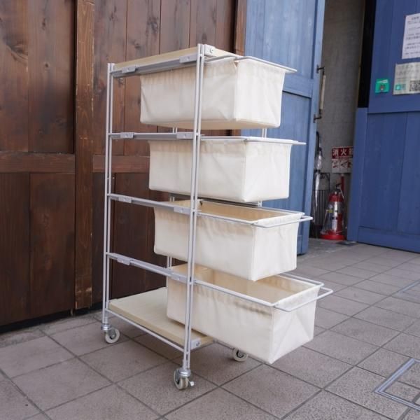 無印良品 木製4段シェルフ キャスター付き 【公式通販】