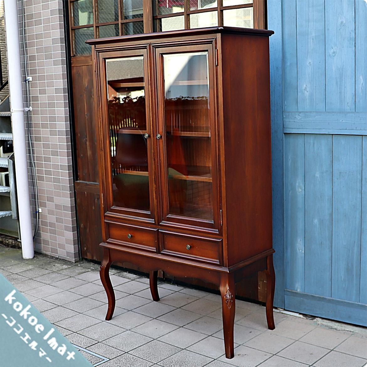 北欧アンティークフランス製キャビネットカップボード食器棚飾り棚