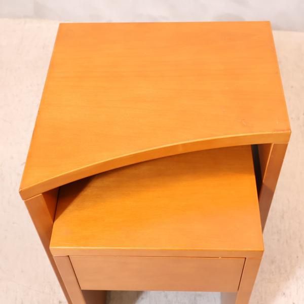 送料込み・良品】アルフレックス PORTOベッドサイドテーブル ダーク