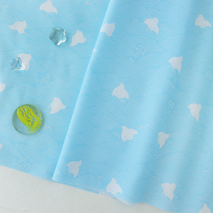 浜千鳥（クリアスカイ）鳥柄- 布・生地の通販サイト：nunocoto fabric