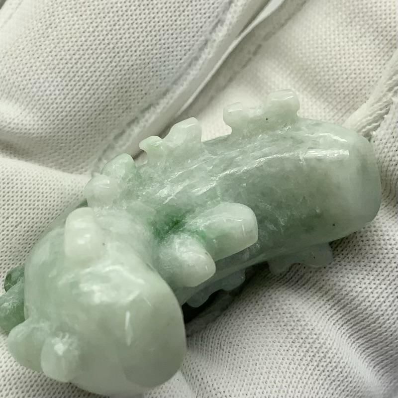 糸魚川産翡翠 二名留2号墳(松江市)出土 レプリカ勾玉(小) 】 子持勾玉