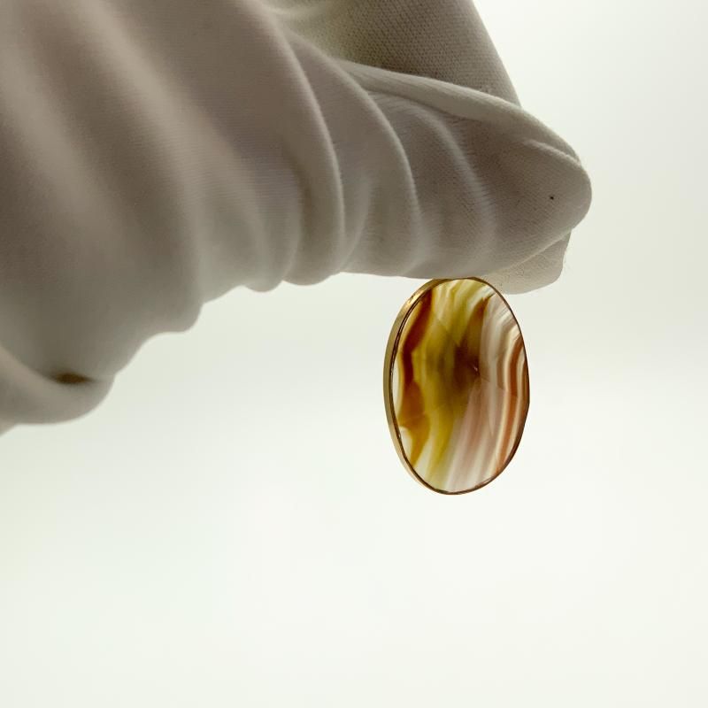 めのう ペンダントトップ/K18 】 瑪瑙 メノウ agate アゲート 天然石