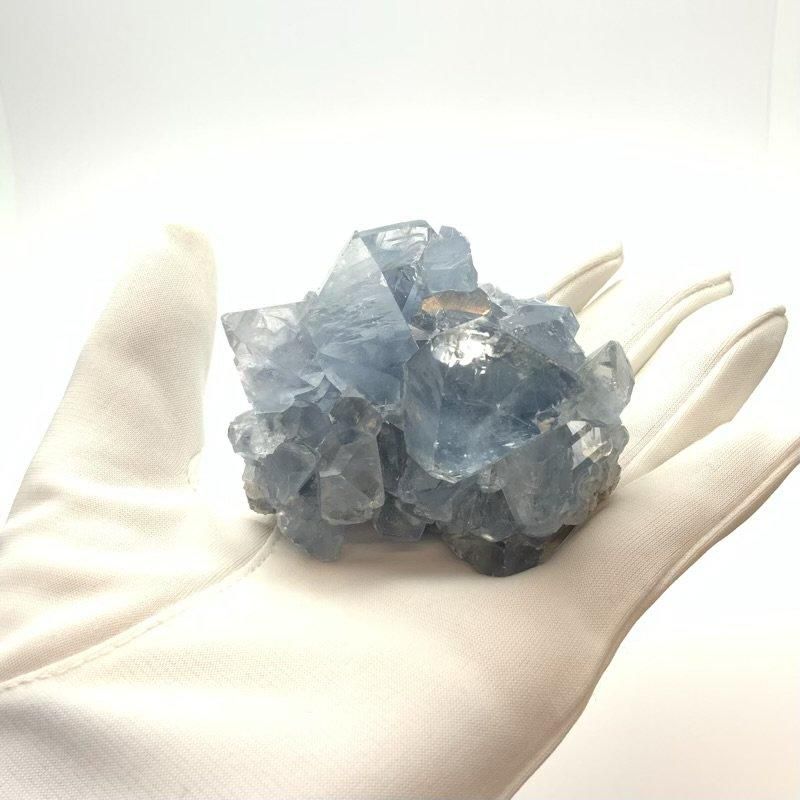 セレスタイト クラスター 】 天青石 癒し ヒーリング 水色