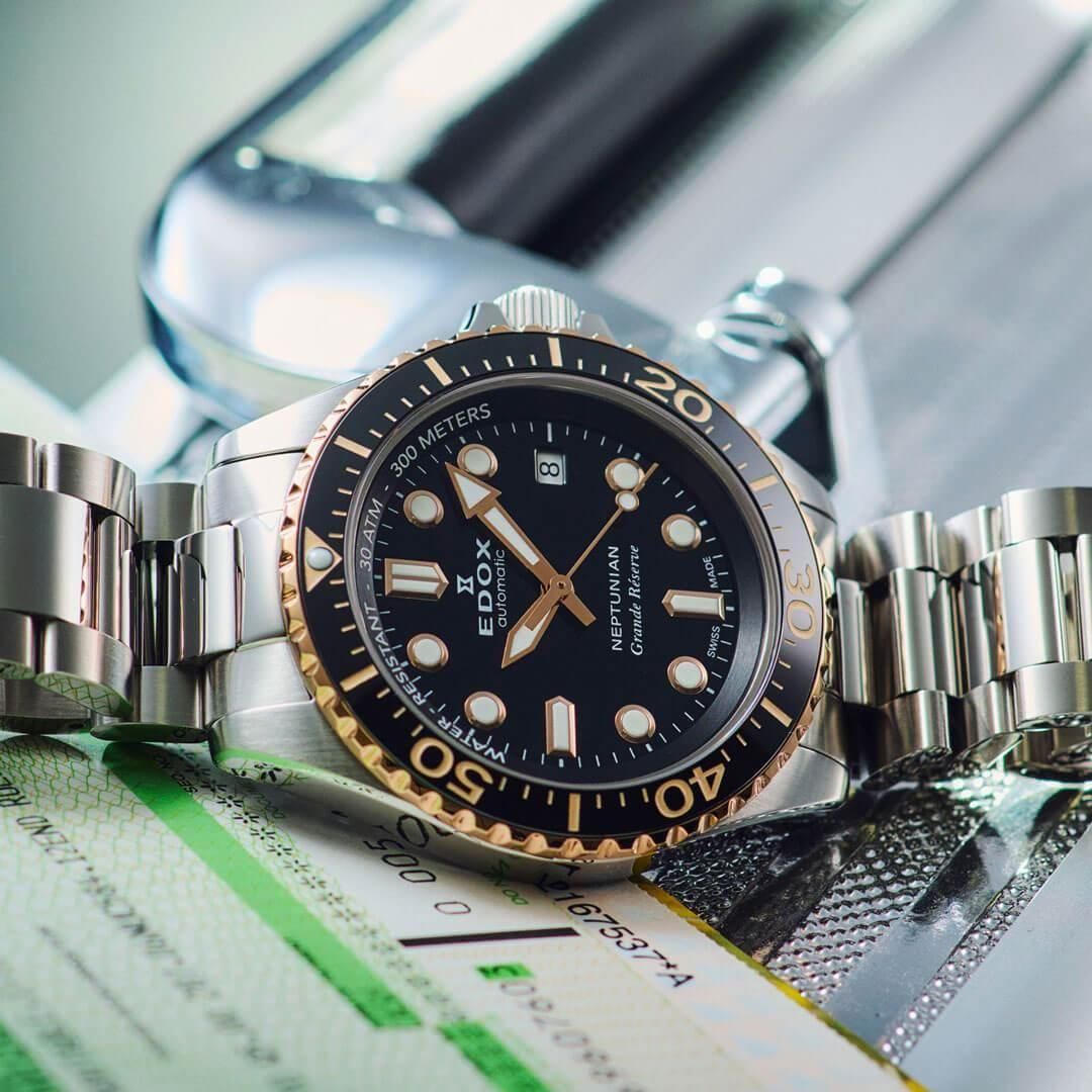 80801-3NRM-NIR エドックス ネプチュニアン - 高級腕時計 正規販売店